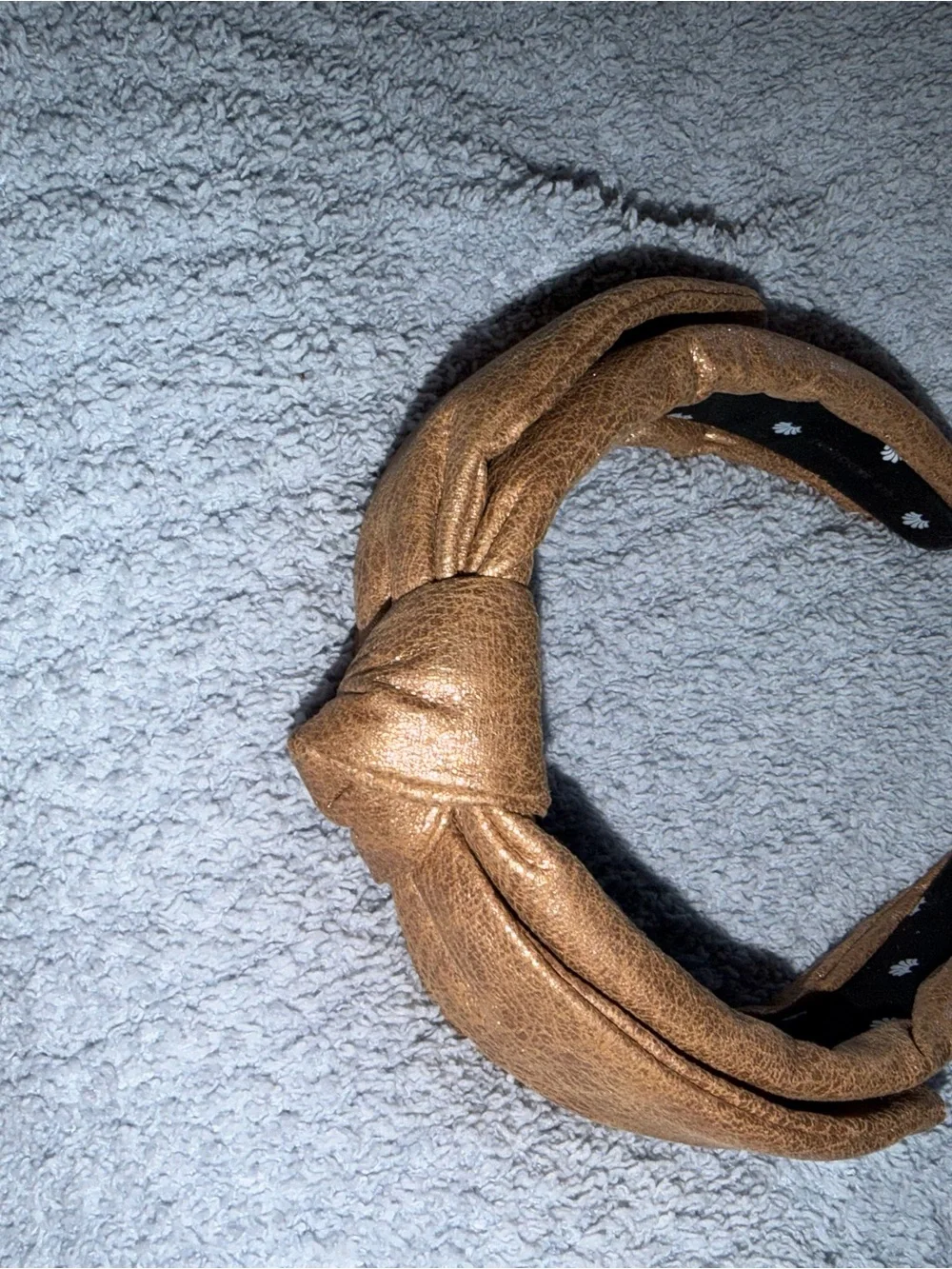 Lele Sadoughi Metallic Bronze Knotted Headband